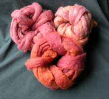 Rovings from the lobster dyepot
