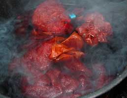 Lobster mushroom dyepot
