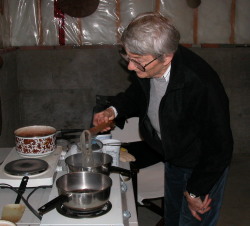 Silvia at the dyepot