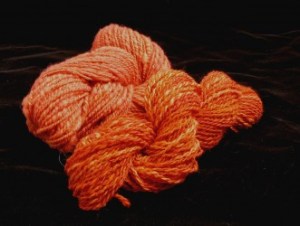 Handspun skeins dermocybe