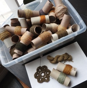 Yards and yards of silk